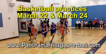Basketball practices Wednesday March 22 & Friday March 24
