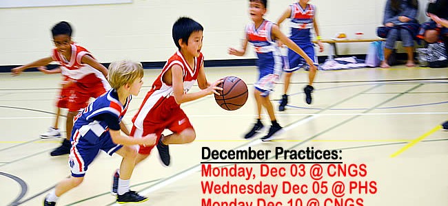 Red Star Basketball – December practices schedule