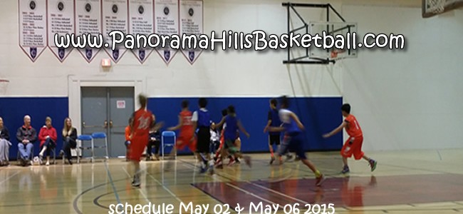 Panorama HIlls Basketball schedule week April 27-May 02