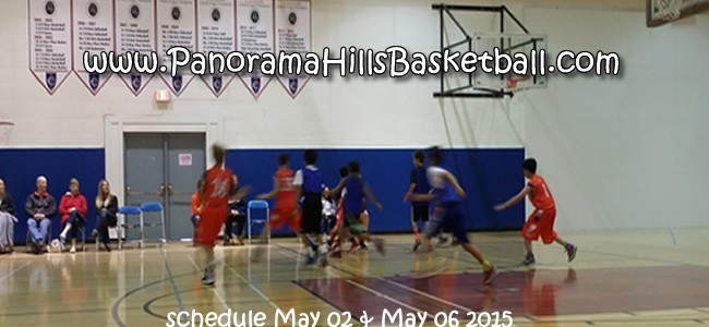 Panorama HIlls Basketball schedule week April 27-May 02 Panorama HIlls Basketball schedule week April 27-May 02