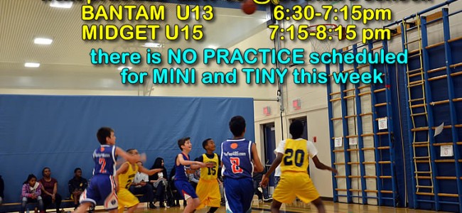 Practice May 03 – ONLY BANTAM AND MIDGET teams
