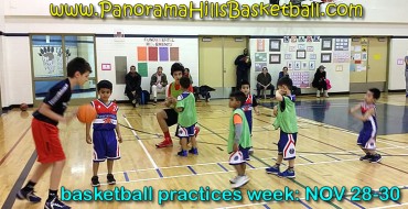 Panorama Hills Basketball Practice Week: Nov 28-30 Panorama Hills Basketball Practice Week: Nov 28-30