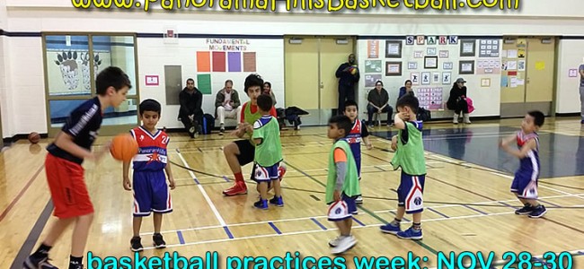 Panorama Hills Basketball Practice Week: Nov 28-30