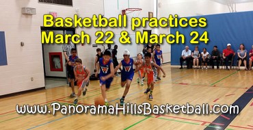 Basketball practices Wednesday March 22 & Friday March 24 Basketball practices Wednesday March 22 & Friday March 24