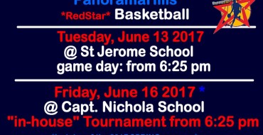 Basketball practices June 13 @ St Jerome School + June 16