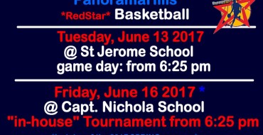 Basketball practices June 13 @ St Jerome School + June 16 Basketball practices June 13 @ St Jerome School + June 16