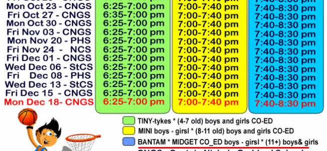 2017 FALL program: basketball schedule 2017 FALL program: basketball schedule
