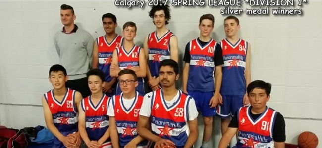 2017 SPRING LEAGUE – Panorama Hills MIDGET boys * DIVISION 1 * silver medal WINNERS