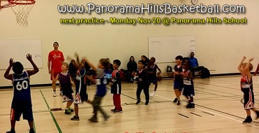 Basketball practice Monday Nov 20 @ Panorama Hills School