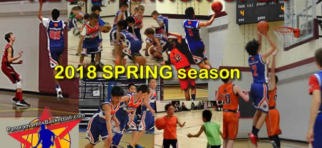 PanoramaHills Basketball REGISTRATION open for 2018 SPRING SEASON