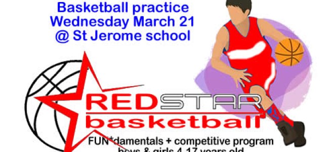 Basketball practice March 21 – Panorama Hills Red Star Basketball