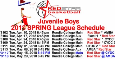 Red Star Juvenile Boys: LEAGUE Game MAY 15  + GENESIS CLASSIC TOURNAMENT (May 18-20)