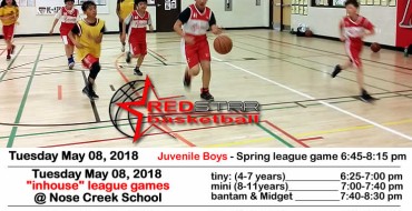 Red Star basketball games-practice May 08 & May 11