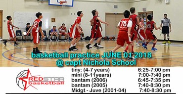 Red Star Basketball practice June 01 +June 05  “inhouse LEAGUE” games