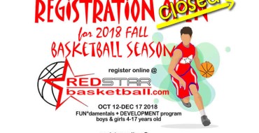 Red Star BASKETBALL for kids * registration CLOSED for 2018 FALL season Red Star BASKETBALL for kids * registration CLOSED for 2018 FALL season