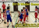 PanoramaHills/RedStar Basketball * 2019 WINTER SEASON * day #01 * MON Jan 21