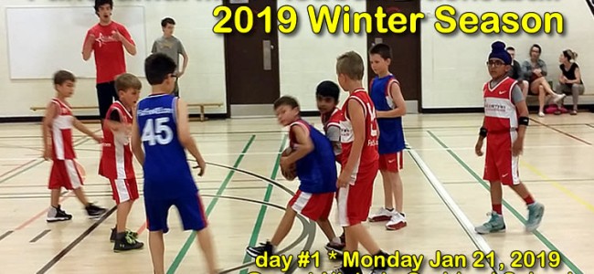 PanoramaHills/RedStar Basketball * 2019 WINTER SEASON * day #01 * MON Jan 21