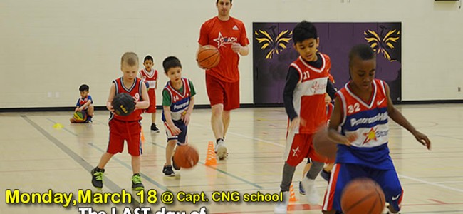 The LAST day of basketball WINTER program Monday MARCH 18 The LAST day of basketball WINTER program Monday MARCH 18