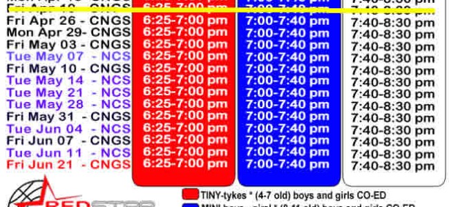 2019 Spring Schedule * PanoramaHills / RedStar Basketball 2019 Spring Schedule * PanoramaHills / RedStar Basketball