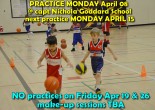Basketball practice MONDAY April 08 2019 @ capt. Nichola Goddard School