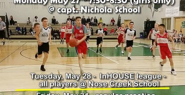 Red Star Basketball practices May 27-31 Red Star Basketball practices May 27-31