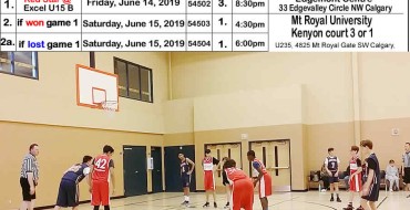Red Star Basketball – Midget boys – playoff games schedule – June 14-15