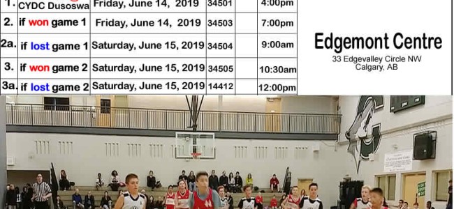 Red Star basketball – BANTAM boys- playoff schedule – June 14-15 Red Star basketball – BANTAM boys- playoff schedule – June 14-15