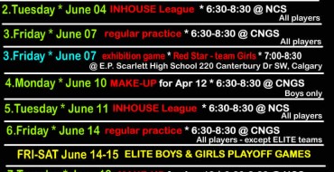Red Star / Panorama Hills Basketball – JUNE SCHEDULE Red Star / Panorama Hills Basketball – JUNE SCHEDULE