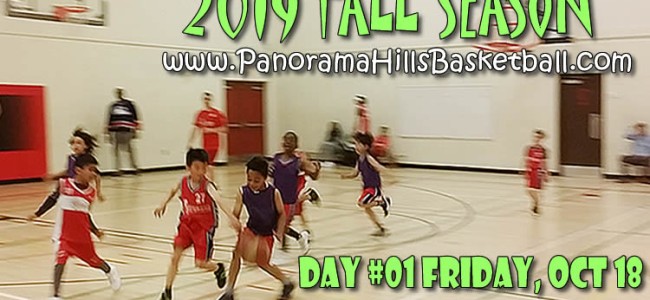 PanoramaHills/RedStar Basketball * Fall season * day #01 * Friday Oct 18