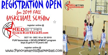 Red Star *Panorama HIlls Basketball – registration open for 2019 FALL season