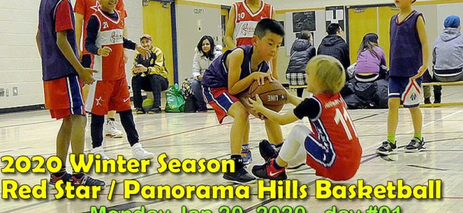 PanoramaHills/RedStar Basketball * 2020 WINTER SEASON * day #01 * MON Jan 20 PanoramaHills/RedStar Basketball * 2020 WINTER SEASON * day #01 * MON Jan 20