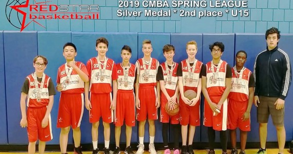 Red Star Basketball *U15 boys* – 2nd place – SILVER MEDAL – Spring League