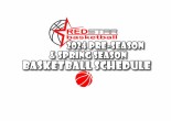 2024 “SPRING SEASON” basketball schedule (FULL SEASON APRIL-JUNE or MONTHLY schedule)
