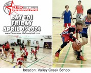 Day #01 – FRI * April 05 2024 Red Star Basketball SPRING program