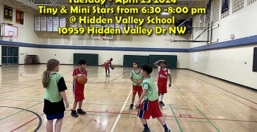 Mini & Tiny Stars – Bonus practice- game time Tue Apr 22 @Hidden Valley School Mini & Tiny Stars – Bonus practice- game time Tue Apr 22 @Hidden Valley School