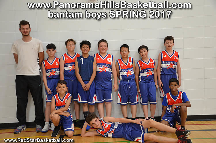 red star - panorama hills basketball bantam boys