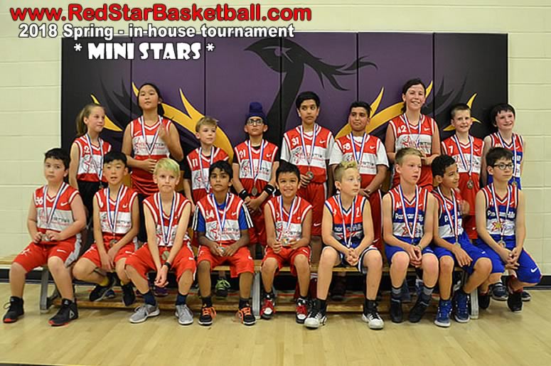 red star basketball mini stars
